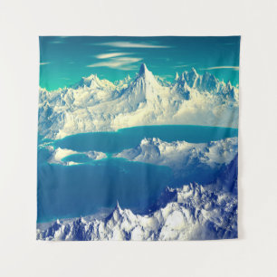 Alien Planet - 3D-Computerarbeit. Steine und s Wandteppich