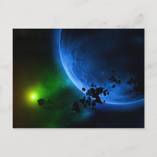 Alien Planets Postkarte