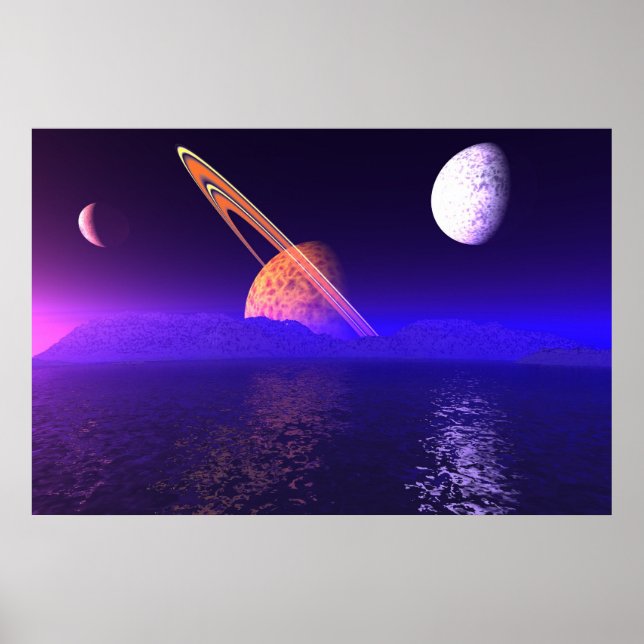 Alien Planetscape Poster (Vorne)