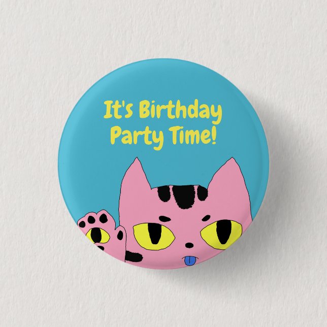 Alien Pocket Cat Button (Vorderseite)