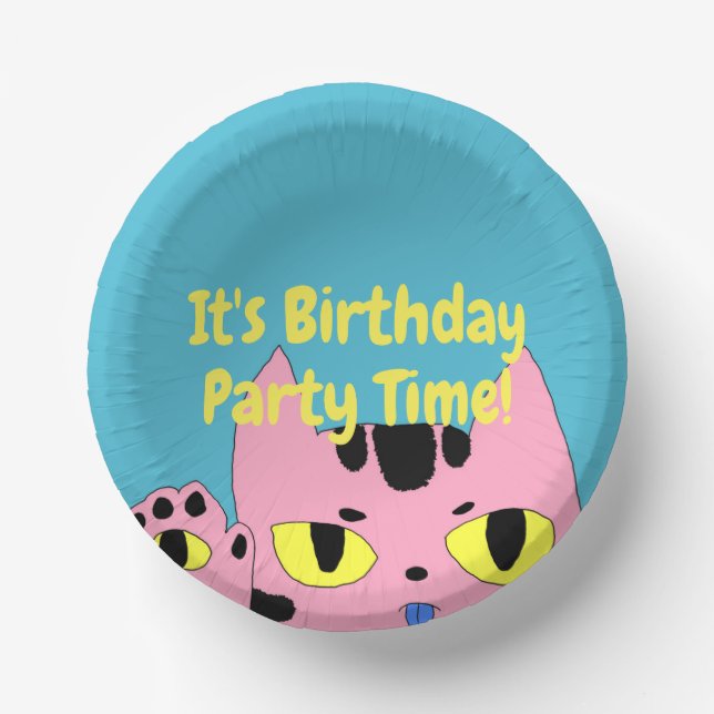 Alien Pocket Cat Pappteller (Vorderseite)