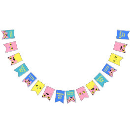 Alien Pocket Cat Pink Cartoon Kitten Wimpelkette