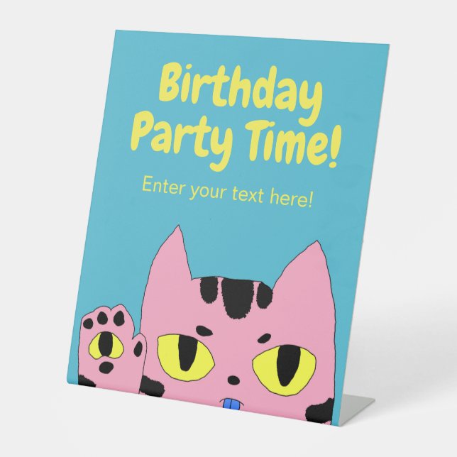 Alien Pocket Cat Sockelschild (Vorderseite)