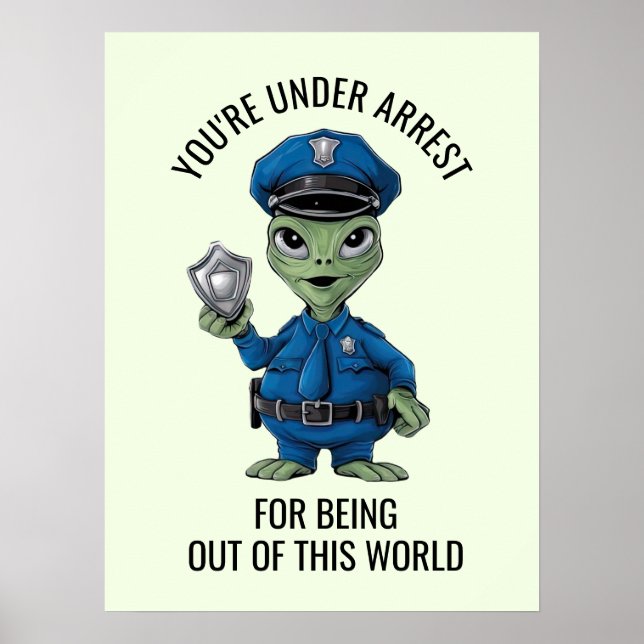Alien Policeman Poster (Vorne)