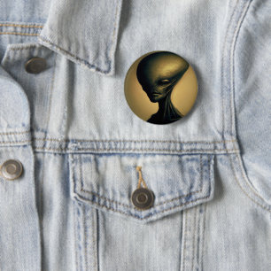 Alien Portrait Button