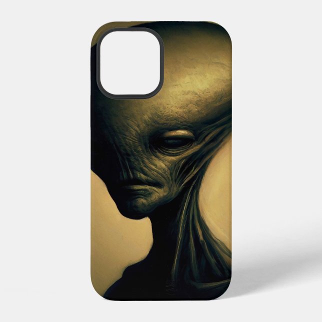 Alien Portrait iPhone Hülle (Rückseite)