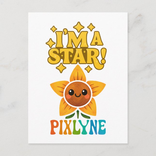 Alien Post Card Postkarte (Vorderseite)