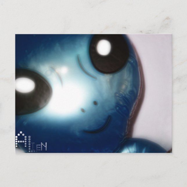 Alien Postkarte (Vorderseite)
