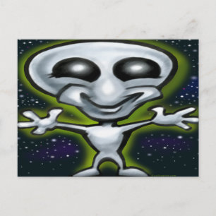 Alien Postkarte
