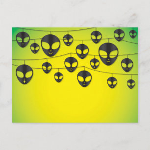 Alien Postkarte