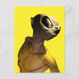 Alien Postkarte