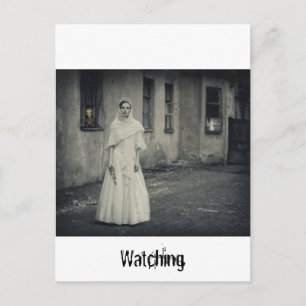 Alien Postkarte beobachten