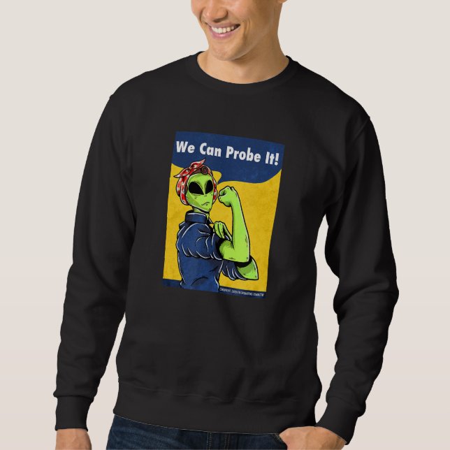 Alien Propaganda Rosie The Riveter Alien Space Sweatshirt (Vorderseite)