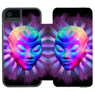 Alien Psychedelic Meditation Incipio Watson™ iPhone 5 Geldbörsen Hülle