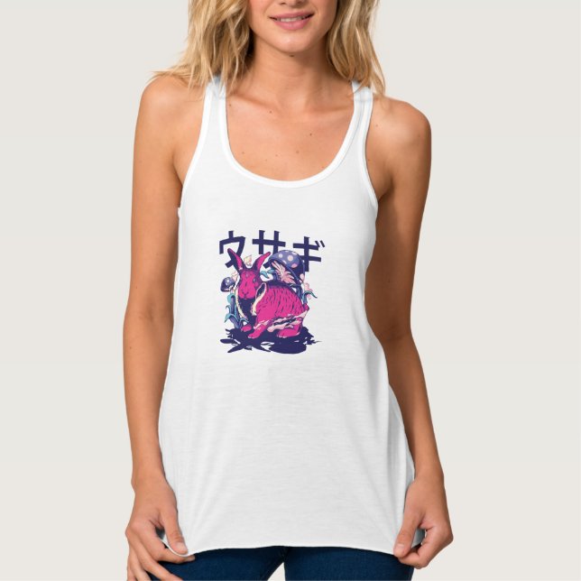 Alien Rabbit Tank Top (Vorderseite)