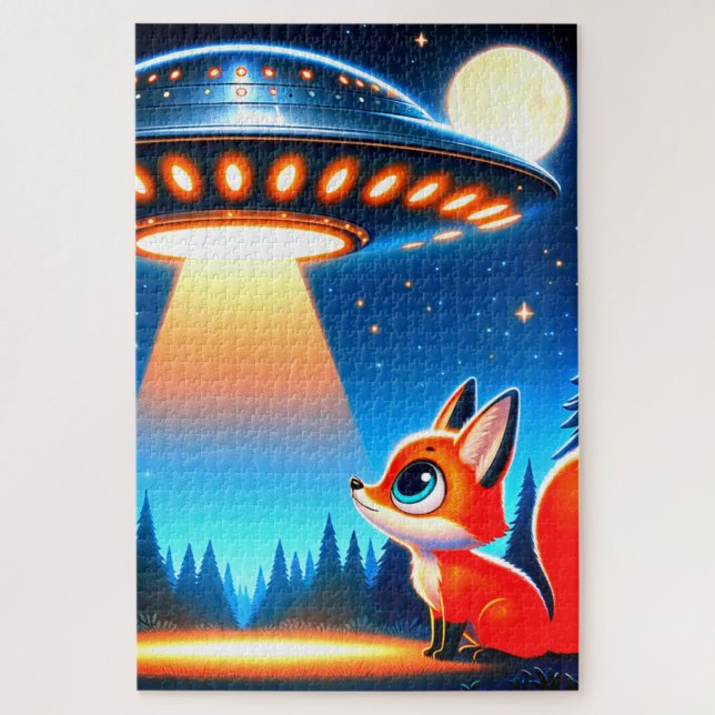 Alien Raumfahrt Puzzle (Vertikal)