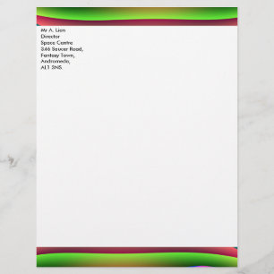 Alien Raumschiff Anpassbare Letterhead