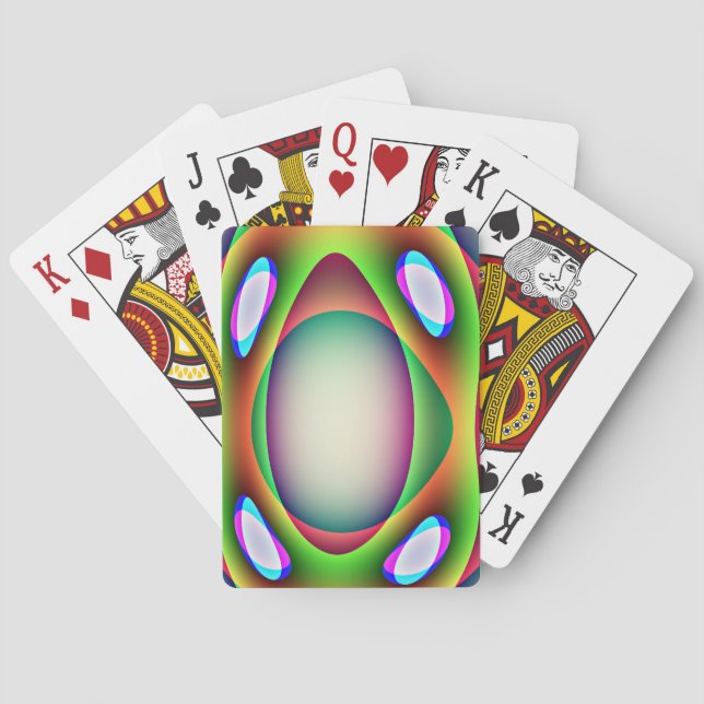 Alien Raumschiff Spielkarten (Rückseite)
