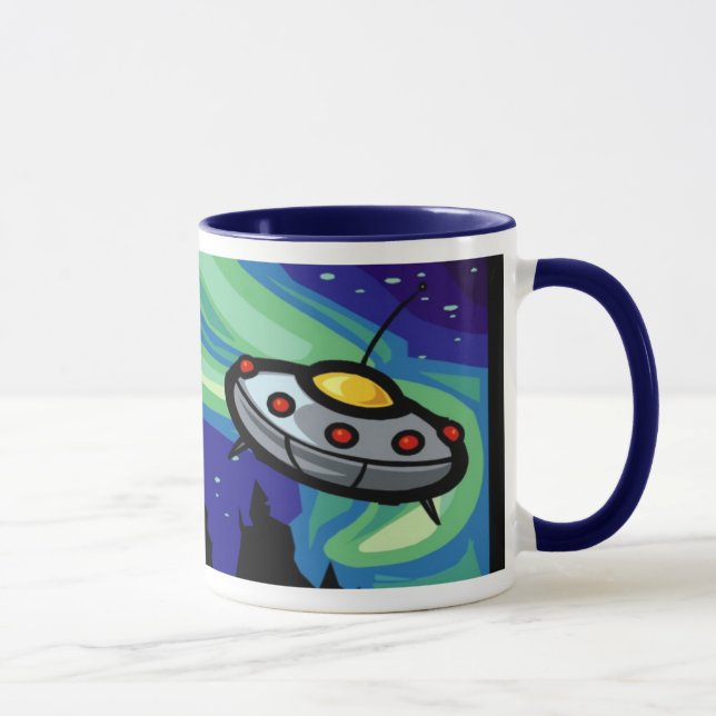 Alien-Raumschiff-Tasse 1 Tasse (Rechts)