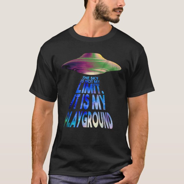Alien Raumschiff UFO 1 T-Shirt (Vorderseite)