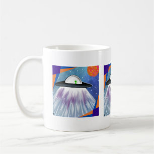 Alien Raumschiff UFO Space Kaffeetasse