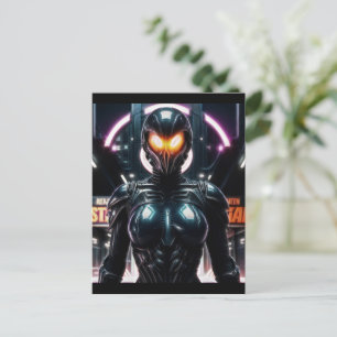 Alien Raven 08 Postkarte