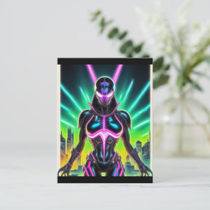 Alien Raven 09 Postkarte