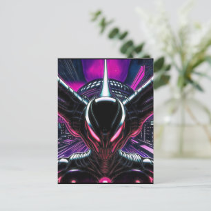Alien Raven 11 Postkarte
