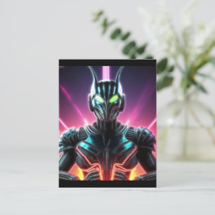 Alien Raven 23 Postkarte