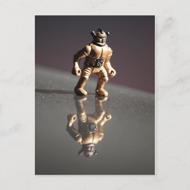 Alien Reflektion Postkarte (Vorderseite)