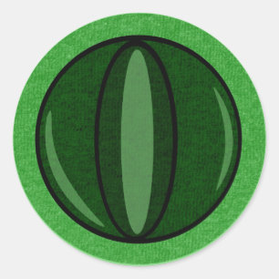 Alien-Reptil-Augen-Aufkleber Runder Aufkleber