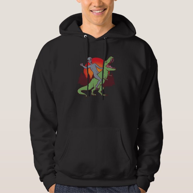 Alien Rex Dinosaur Extraterrestrials   Alien Rex Hoodie (Vorderseite)