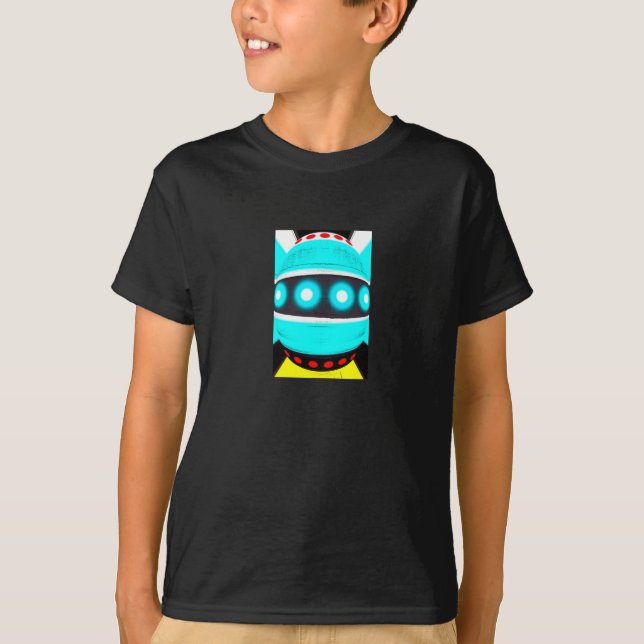 Alien Roboter T-Shirt (Vorderseite)