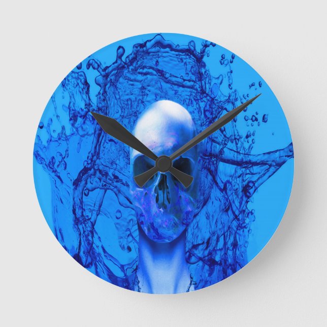 Alien Runde Wanduhr (Vorderseite)