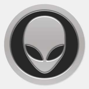 Alien Runder Aufkleber