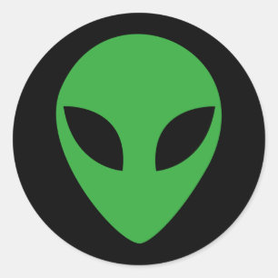 Alien Runder Aufkleber