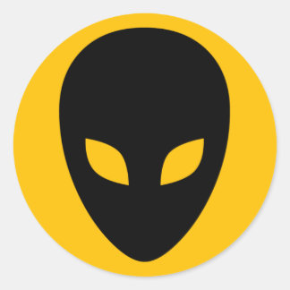 Alien Runder Aufkleber