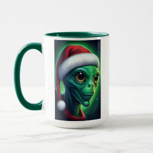 Alien Santa Claus Tasse