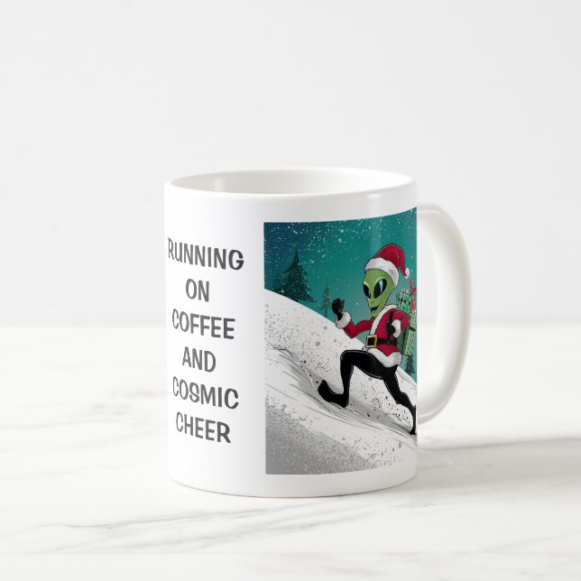 Alien Santa Kaffeetasse (VorderseiteRechts)