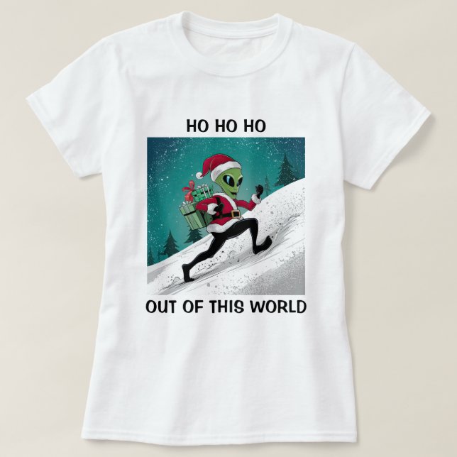 Alien Santa T-Shirt (Design vorne)