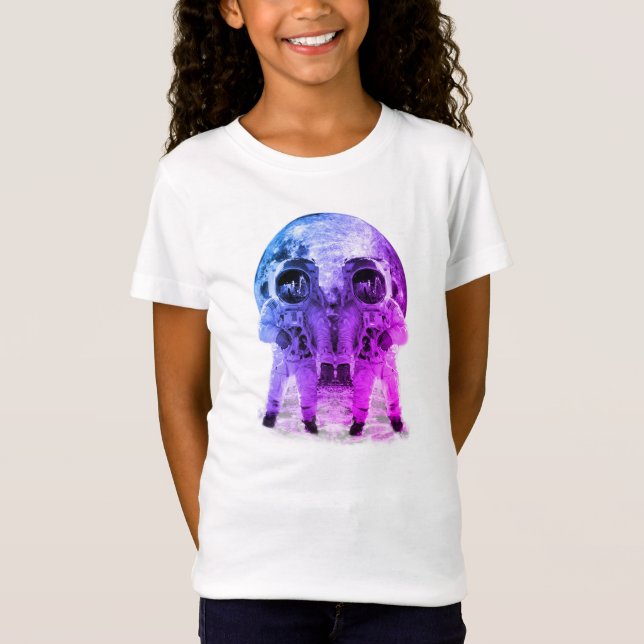 Alien-Schädel-Astronauten T-Shirt (Vorderseite)