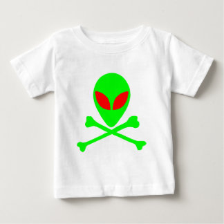 Alien-Schädel u. Knochen Baby T-shirt