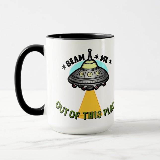 Alien-Schiff-Strahl 425g Tasse (Links)