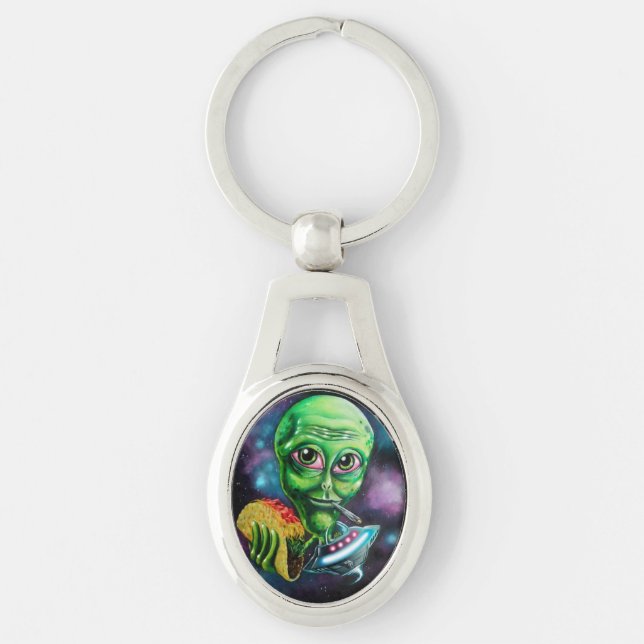 Alien Schlüsselanhänger (Vorderseite)