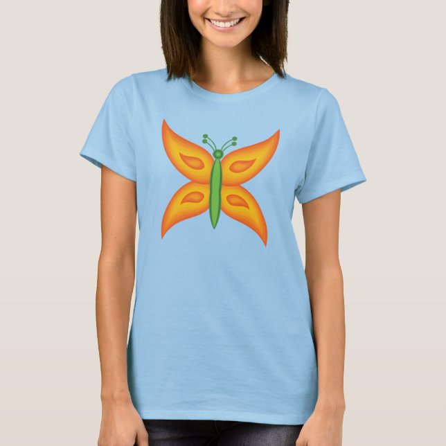 Alien-Schmetterling Damen T-Shirt (Vorderseite)