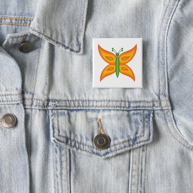 Alien Schmetterlingsknopf Button (Beispiel)