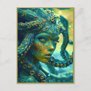 Alien Schönheit von der Wasserwelt Postkarte