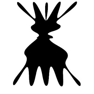 Alien Schwarze Katze Minimalistischer Abstrakter T T-Shirt