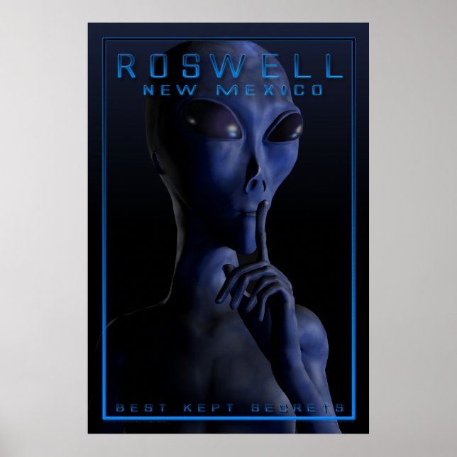 Alien, Sein, UFO, Roswell, Mysterium, Begegnung, a Poster (Vorne)