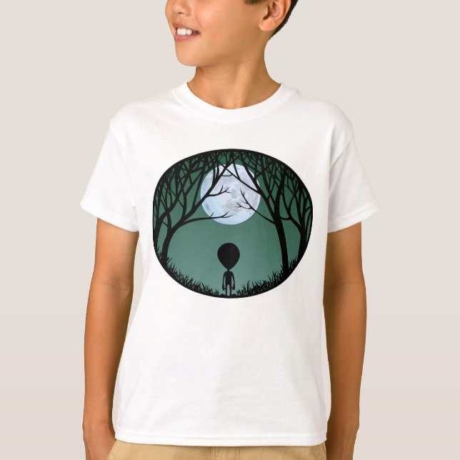 Alien Shirt Kids Alien Sweatshirts Kid's ET-Shirt (Vorderseite)